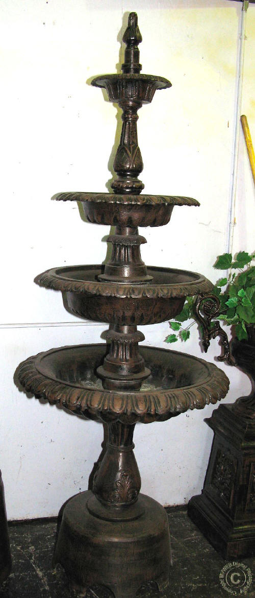 4 Tier Plain Pans Plain Base Fountain